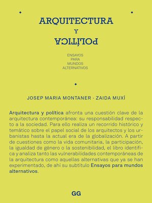 cover image of Arquitectura y política